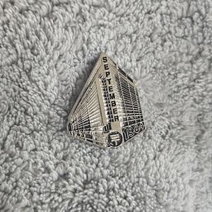 Silver Edmonton Telephones 'September 11 1984' Commemorative Pin